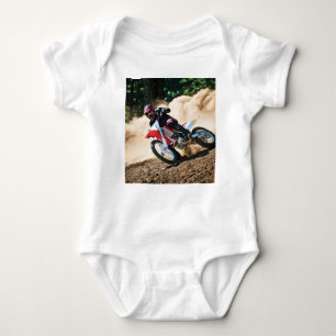 Motocross rider dekorativ kudde t shirt