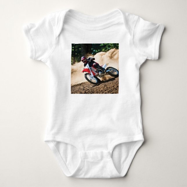 Motocross rider dekorativ kudde t shirt (Framsida)