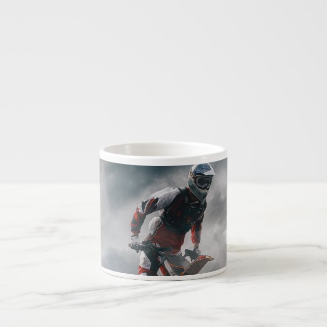 Motocross rider espressomugg (Framsidan)