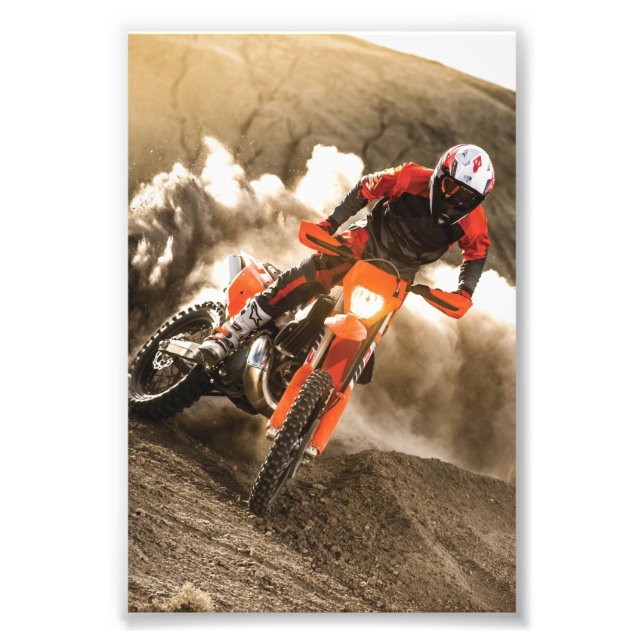 Motocross Rider Fototryck (Framsidan)