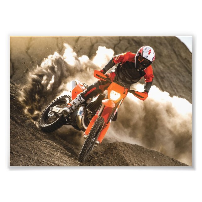 Motocross Rider Fototryck (Framsidan)