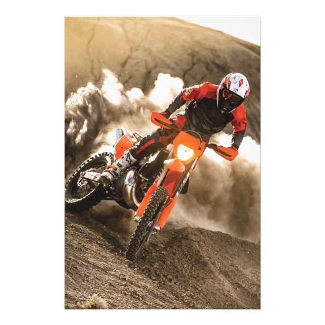 Motocross Rider Fototryck (Framsidan)
