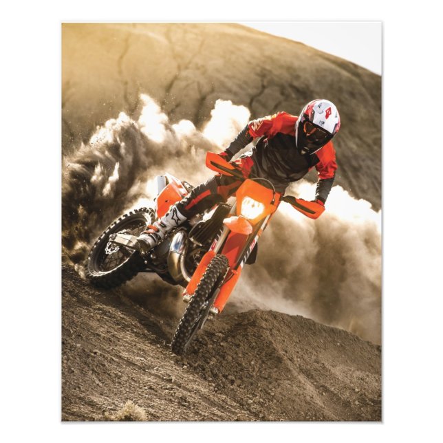 Motocross Rider Fototryck (Framsidan)