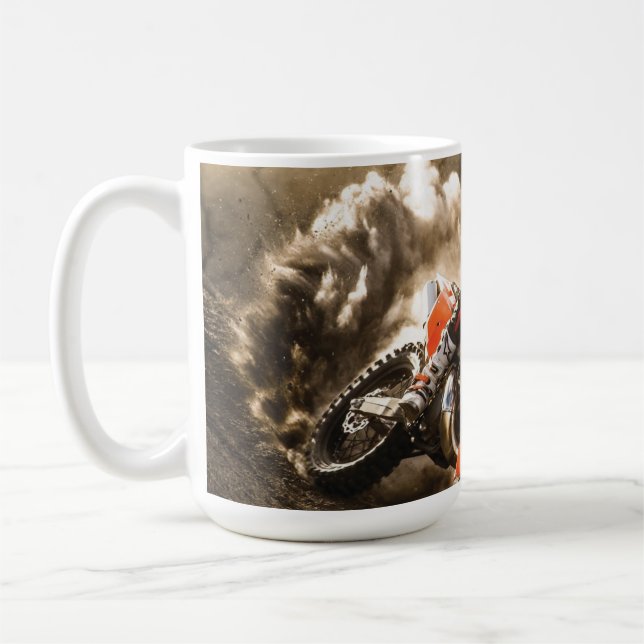 Motocross Rider Kaffemugg (Vänster)