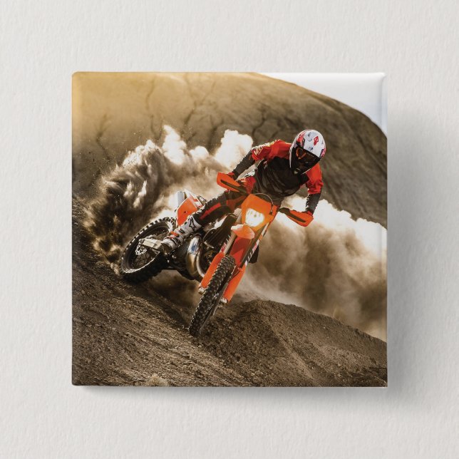 Motocross Rider Knapp (Framsida)