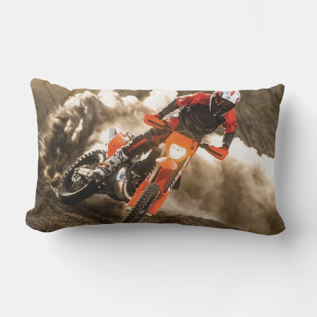 Motocross Rider Lumbarkudde (Framsida)