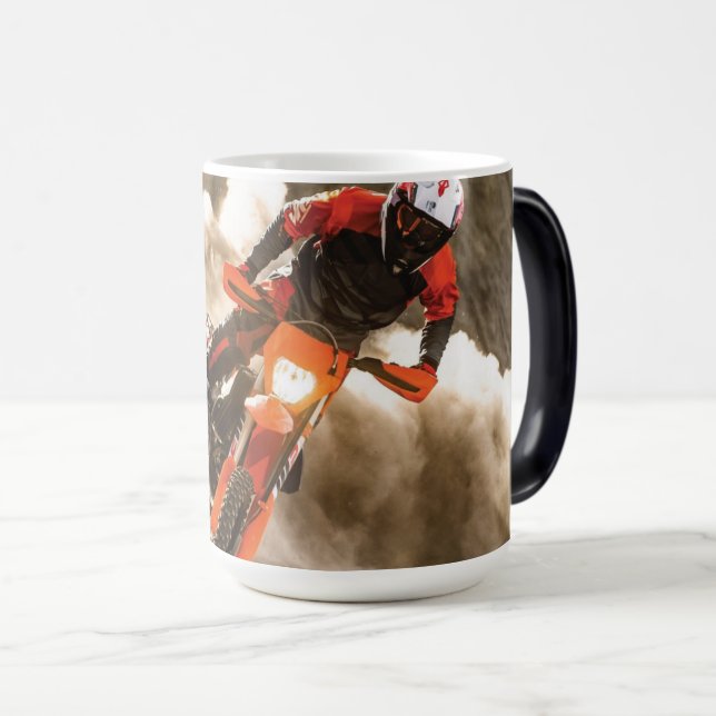 Motocross Rider Magisk Mugg (Framsida höger)