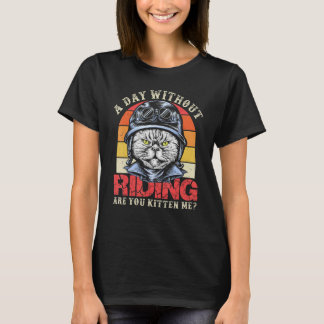 Motocross Rider Motocross Bike Motorcykel I Kitten T Shirt