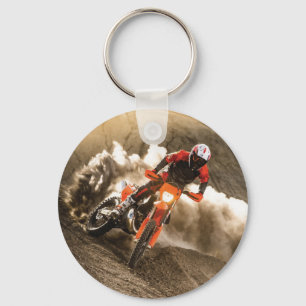 Motocross Rider Nyckelring
