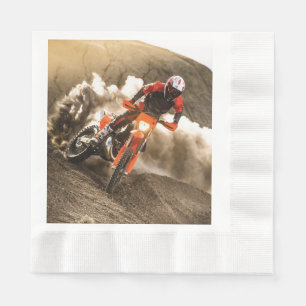 Motocross Rider Pappersservett