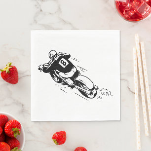 Motocross Rider Pappersservett