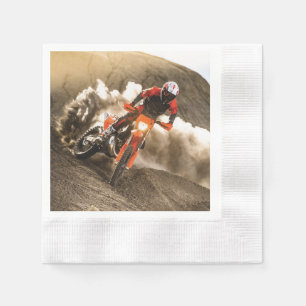 Motocross Rider Pappersservett
