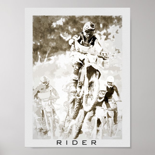 Motocross rider poster (Framsidan)