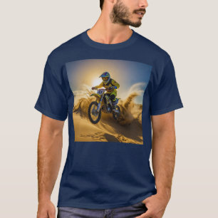Motocross Rider Riding i Dunes T Shirt