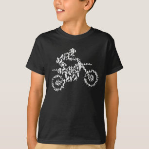 Motocross rider silhouette dirk motorcykel t shirt