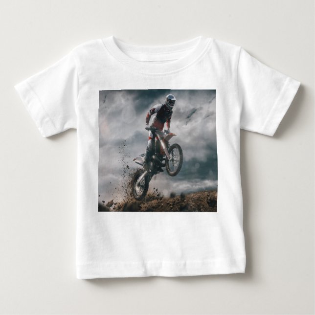 Motocross Rider T Shirt (Framsida)