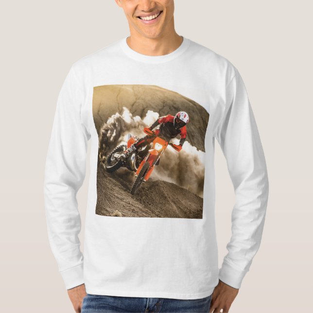 Motocross Rider T Shirt (Framsida)