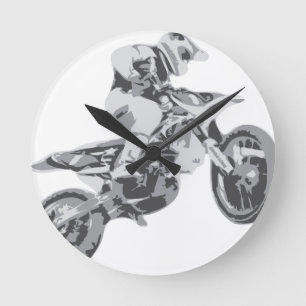 Motocross Rund Klocka