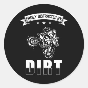 Motocross Runt Klistermärke