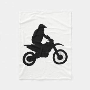 Motocross Silhouette Fleecefilt