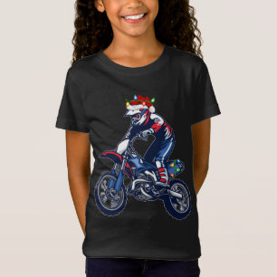 Motocross Sports Älskare Julafton Santa Hat Motocr T Shirt
