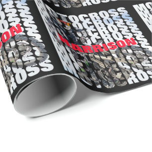 Motocross Sports Dirt Biker Personlig Presentpapper