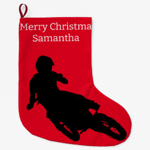 Motocross Stor Julstrumpa