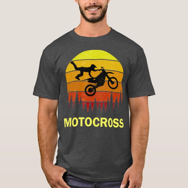 Motocross Stunt Dirtcycle Tävla Gear Clothes for T Shirt (Framsida)