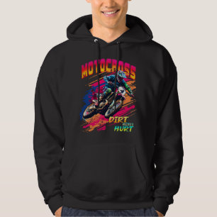 Motocross Supercross Tävling Dirt Bike Tävla Dirt Hoodie