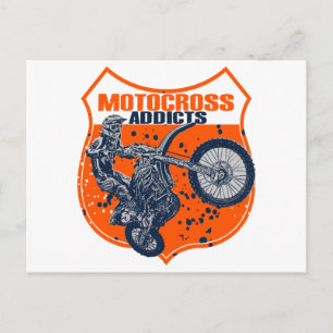 Motocross-tävla Vykort
