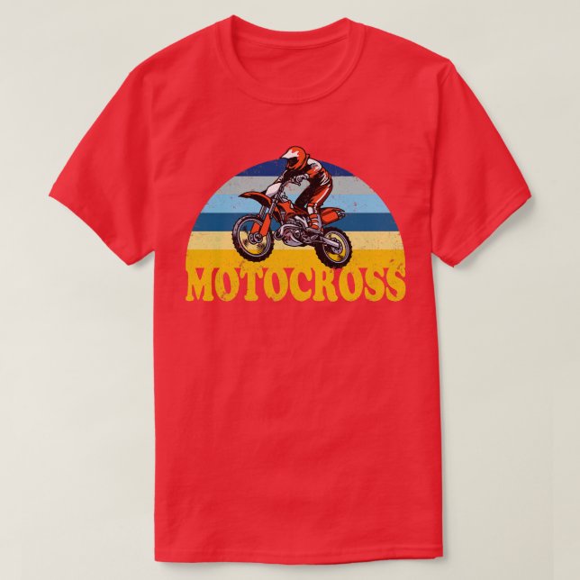 Motocross-Tävlans Biker T Shirt (Design framsida)