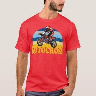 Motocross-Tävlans Biker T Shirt