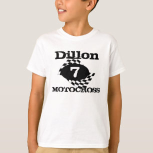 Motocross Tävling Flagga T Shirt