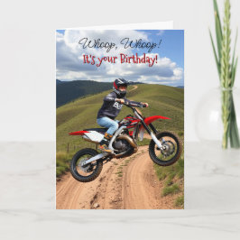 Motocross ThGodd Birthday för honom Kort