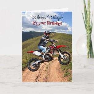 Motocross ThGodd Birthday för honom Kort