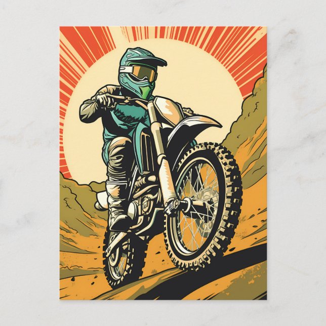 Motocross Vykort (Framsida)