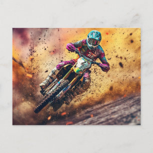 Motocross Vykort