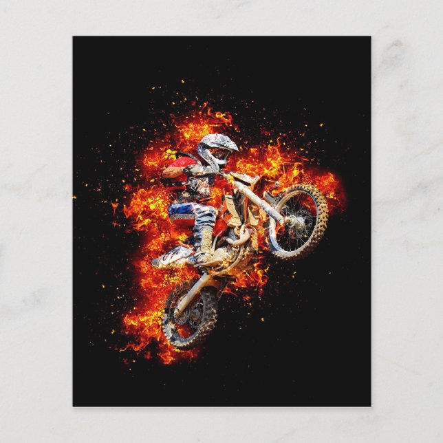 Motocross Wall Art  Flygblad (Framsidan)