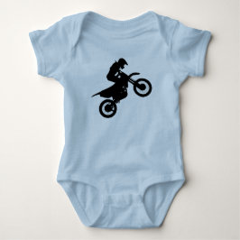 Motocross Wheelie Dirt Bike Baby Bodykostym T Shirt