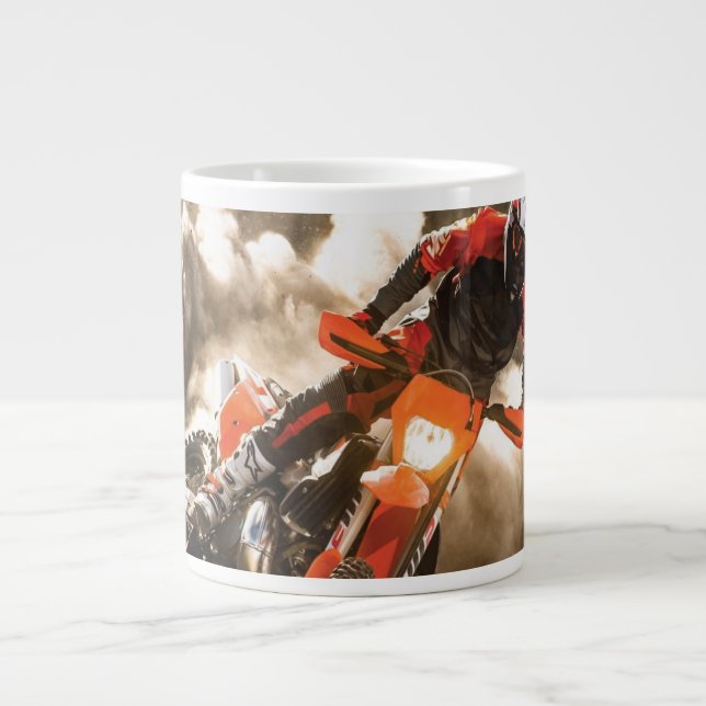 Motocrossåkare Jumbo Mugg (Framsidan)