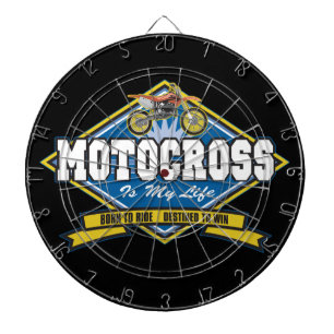 Motocrossen är mitt liv darttavla