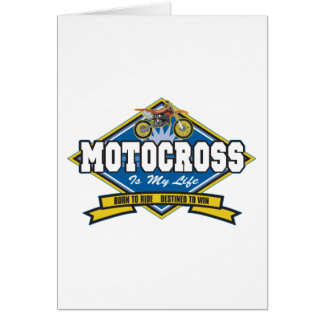 Motocrossen är mitt liv hälsningskort