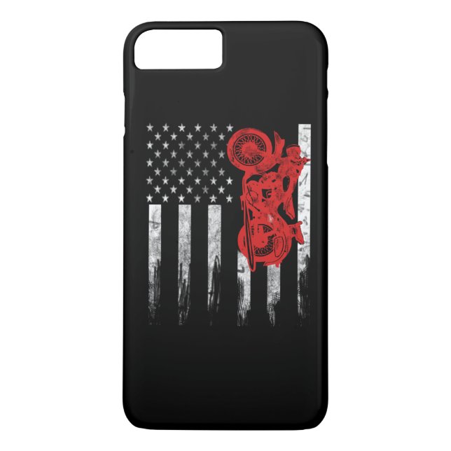 Motocrossflagga Case-Mate iPhone Skal (Baksida)