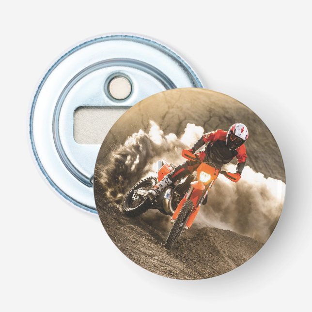 Motocrossförare Flasköppnare (Framsidan)