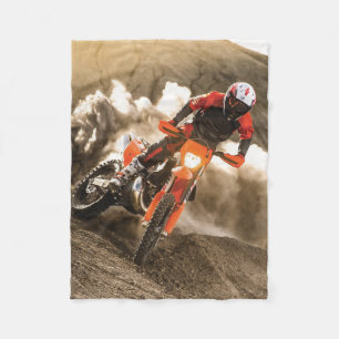Motocrossförare Fleecefilt