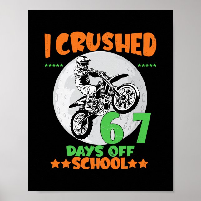Motocrossförare krossade 67 dagars skola elev poster (Framsidan)