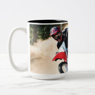 Motocrossförare kudde Två-Tonad mugg