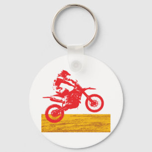 Motocrossförare Nyckelring