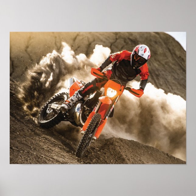 Motocrossförare Poster (Framsidan)