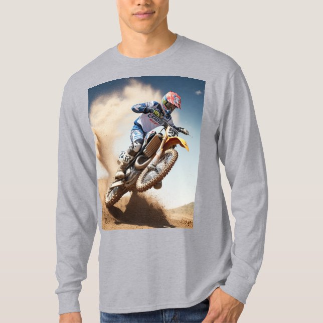 Motocrossförare T Shirt (Framsida)